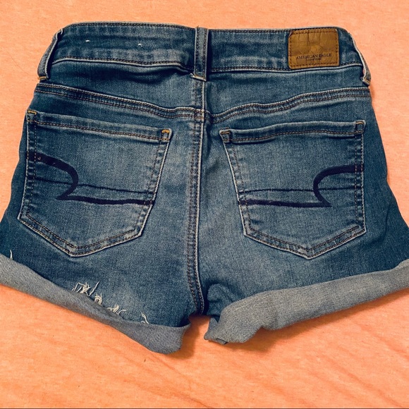 High Rise Jean Shorts - Picture 2 of 5